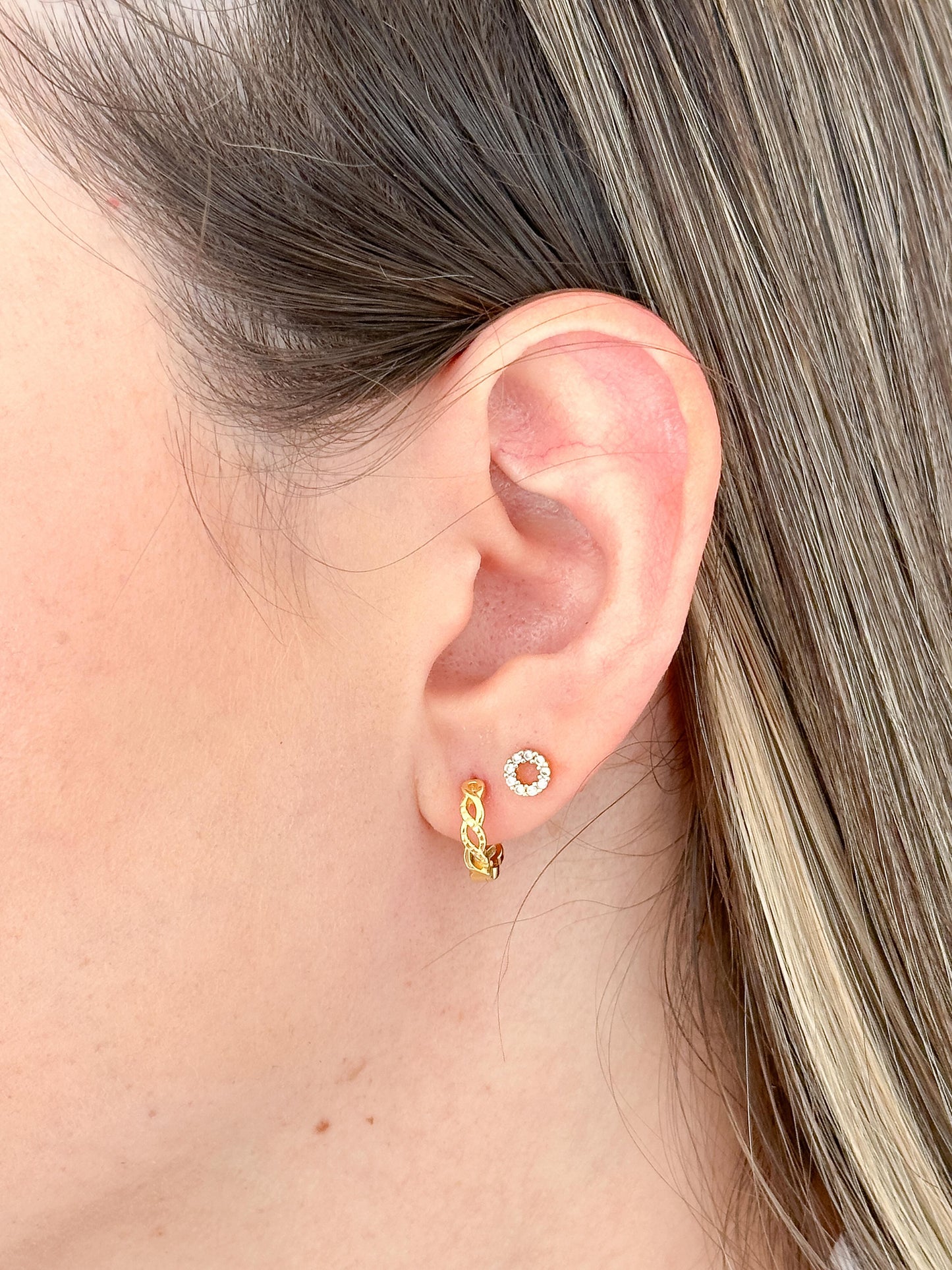 Arete Cubana Trenzada