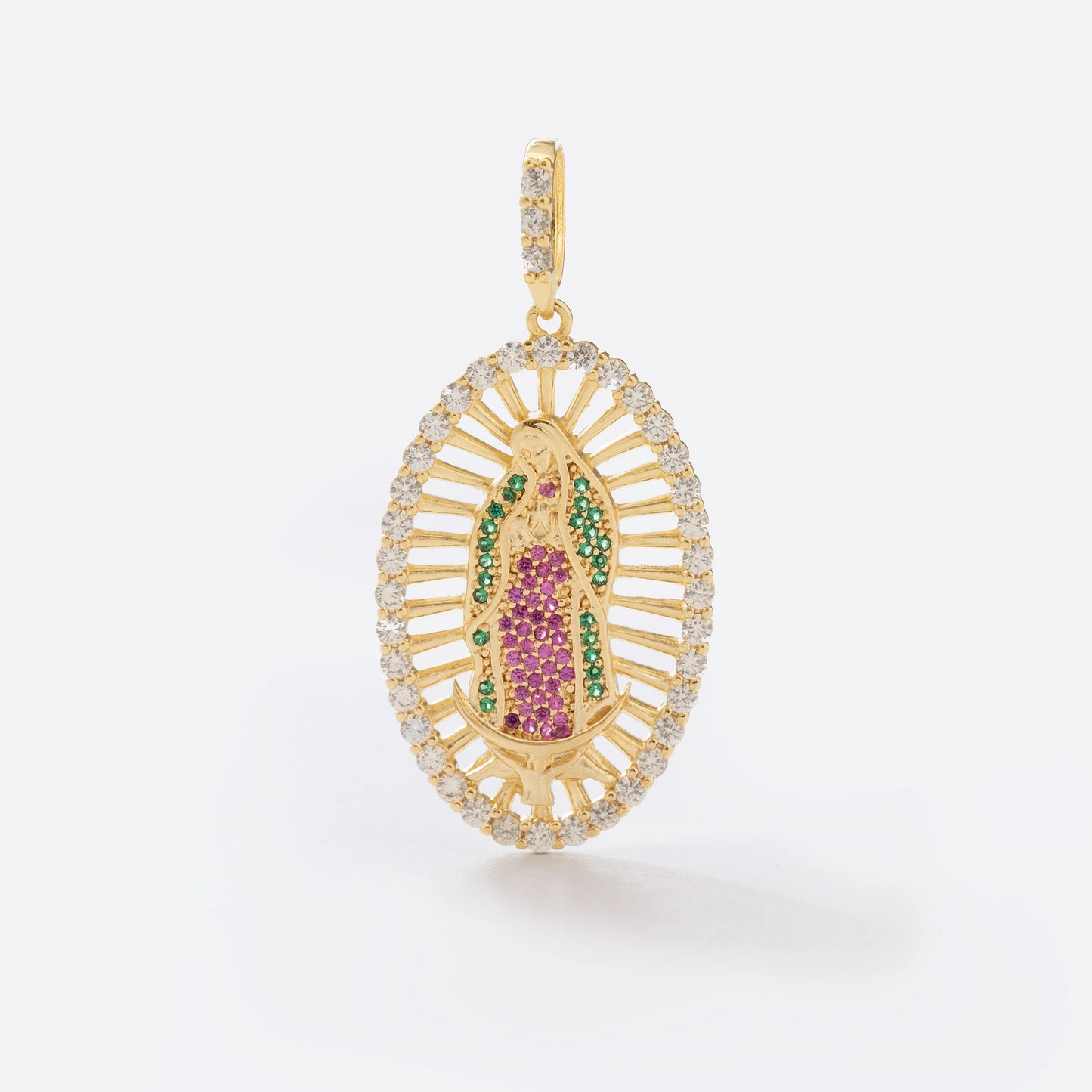 Dije Virgen Guadalupe Swarovski