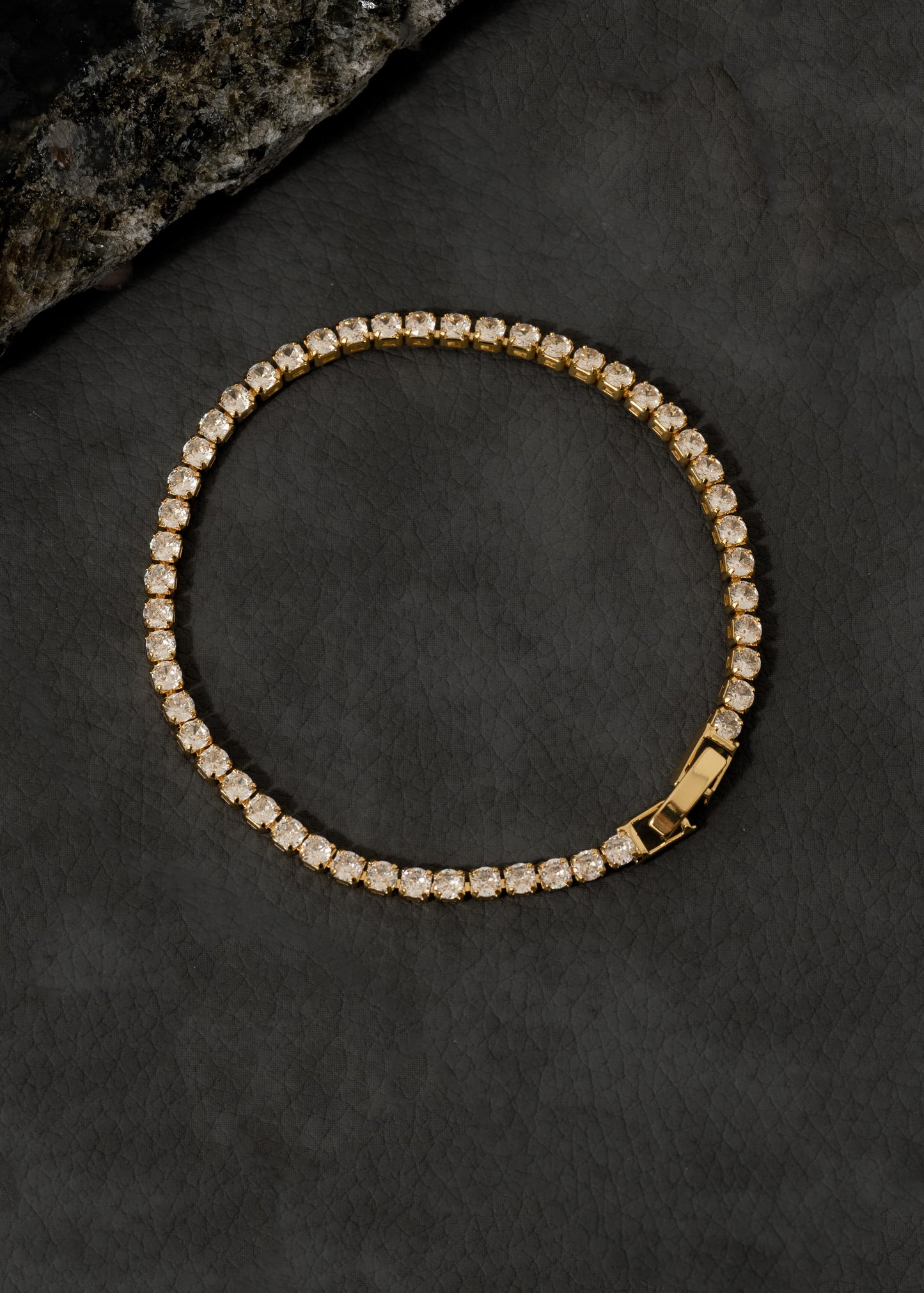 Pulsera Circonias Cristal 20 Cms