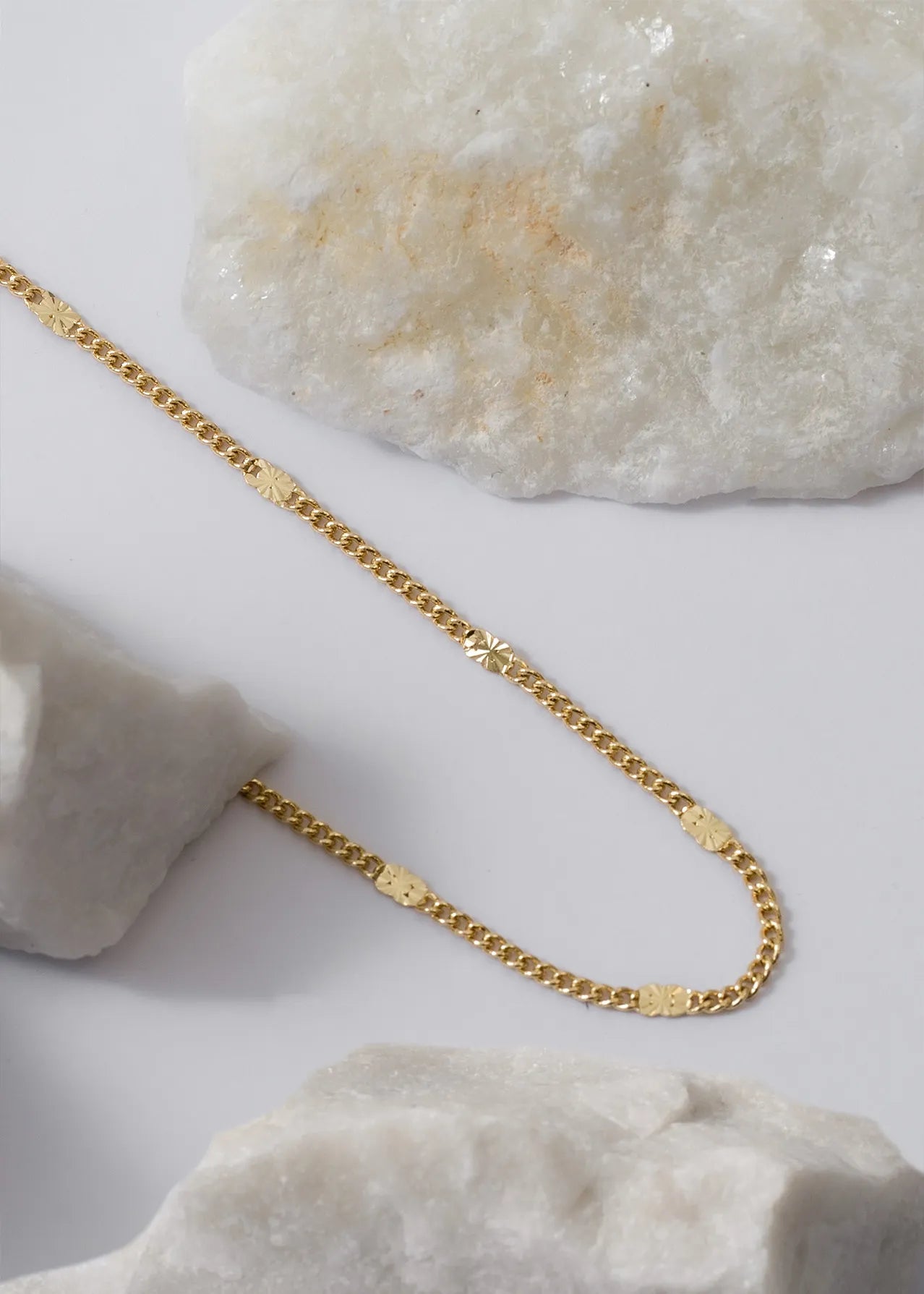 Cadena Cubana con Destellos Punteras 45 Cms