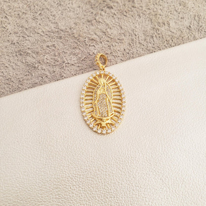 Dije Virgen Guadalupe Swarovski