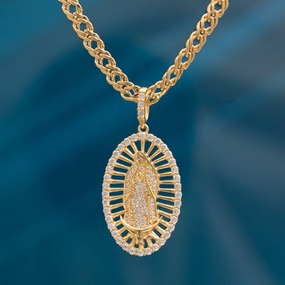 Dije Virgen Guadalupe Swarovski