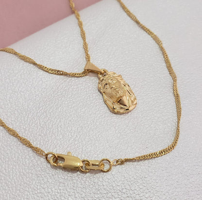 Dije Rostro Mediano Tallado