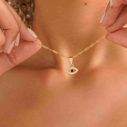 Dije Ojo Turco Mini Circonias