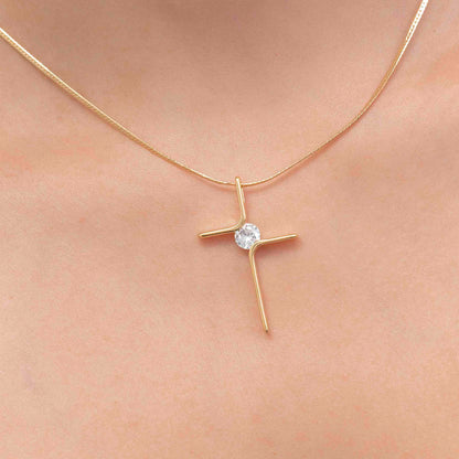 Dije Cruz Circonia 4 Cms