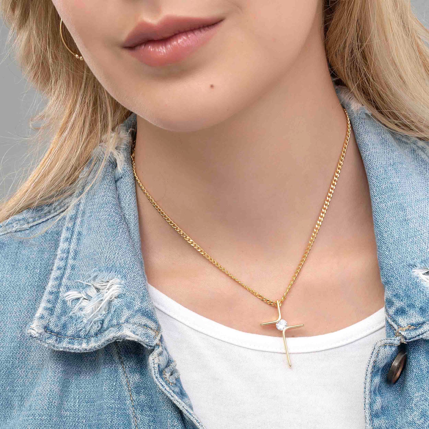 Dije Cruz Circonia 4 Cms