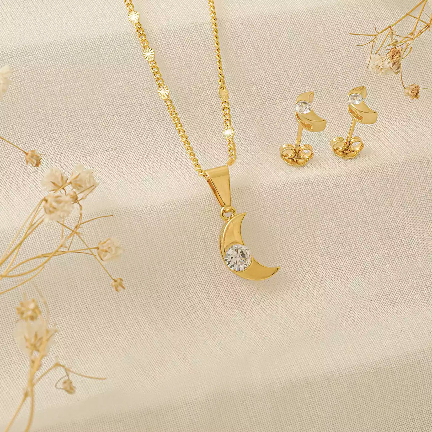 Dije Luna Circonia CRISTAL