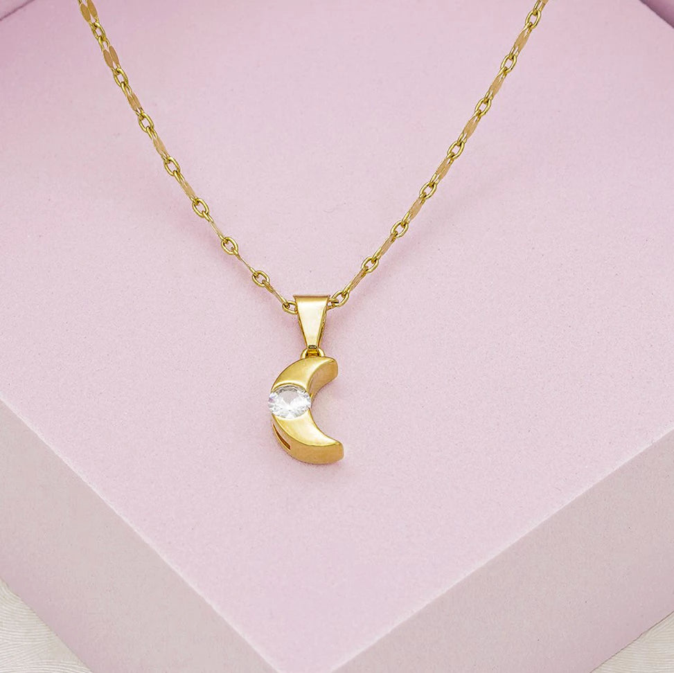 Dije Luna Circonia CRISTAL