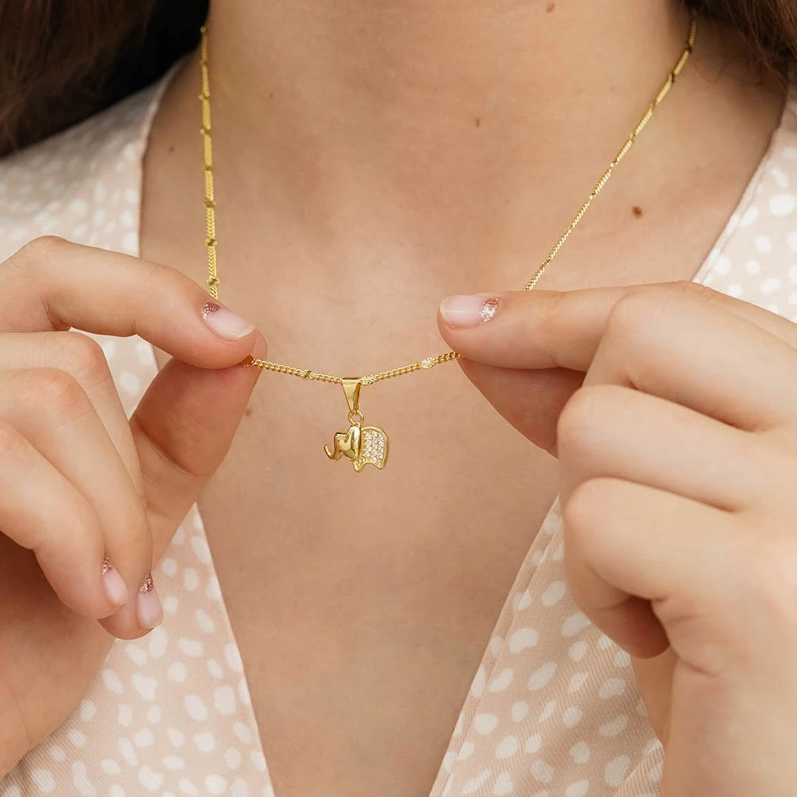 Dije Elefante con circonias