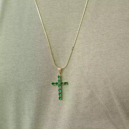 Dije Cruz Emerald