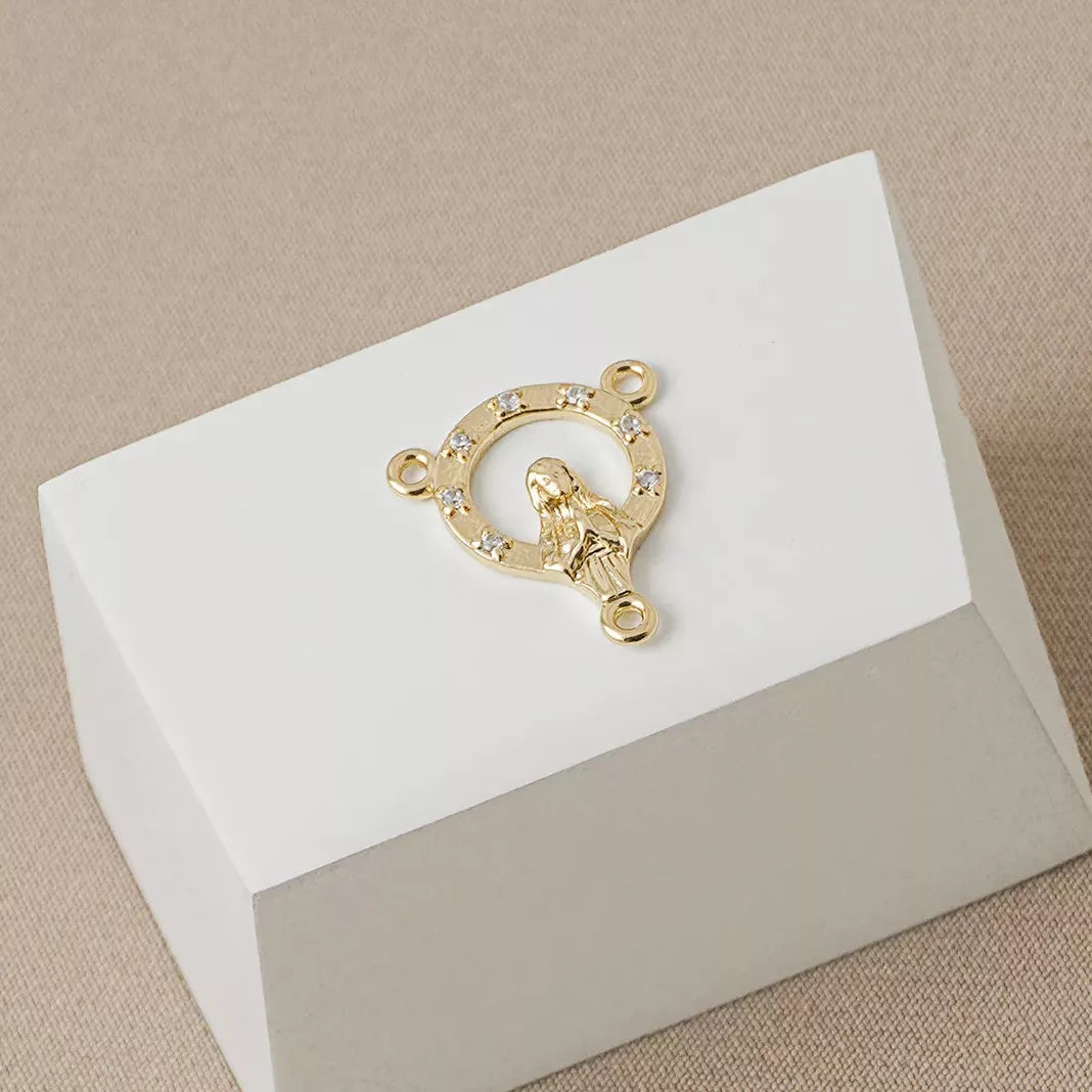 Cadena Crucero con Circonias 1.8 Cms Cristal