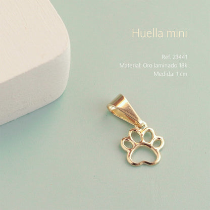 Dije Mini Huella Perro