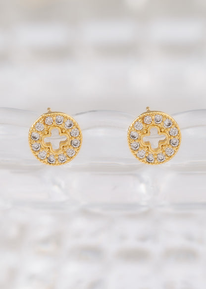 Arete Clover Redondo Silueta 9 mm