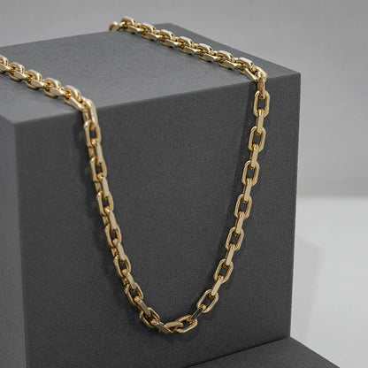 Cadena Aros Diamantada Gruesa 65 Cm