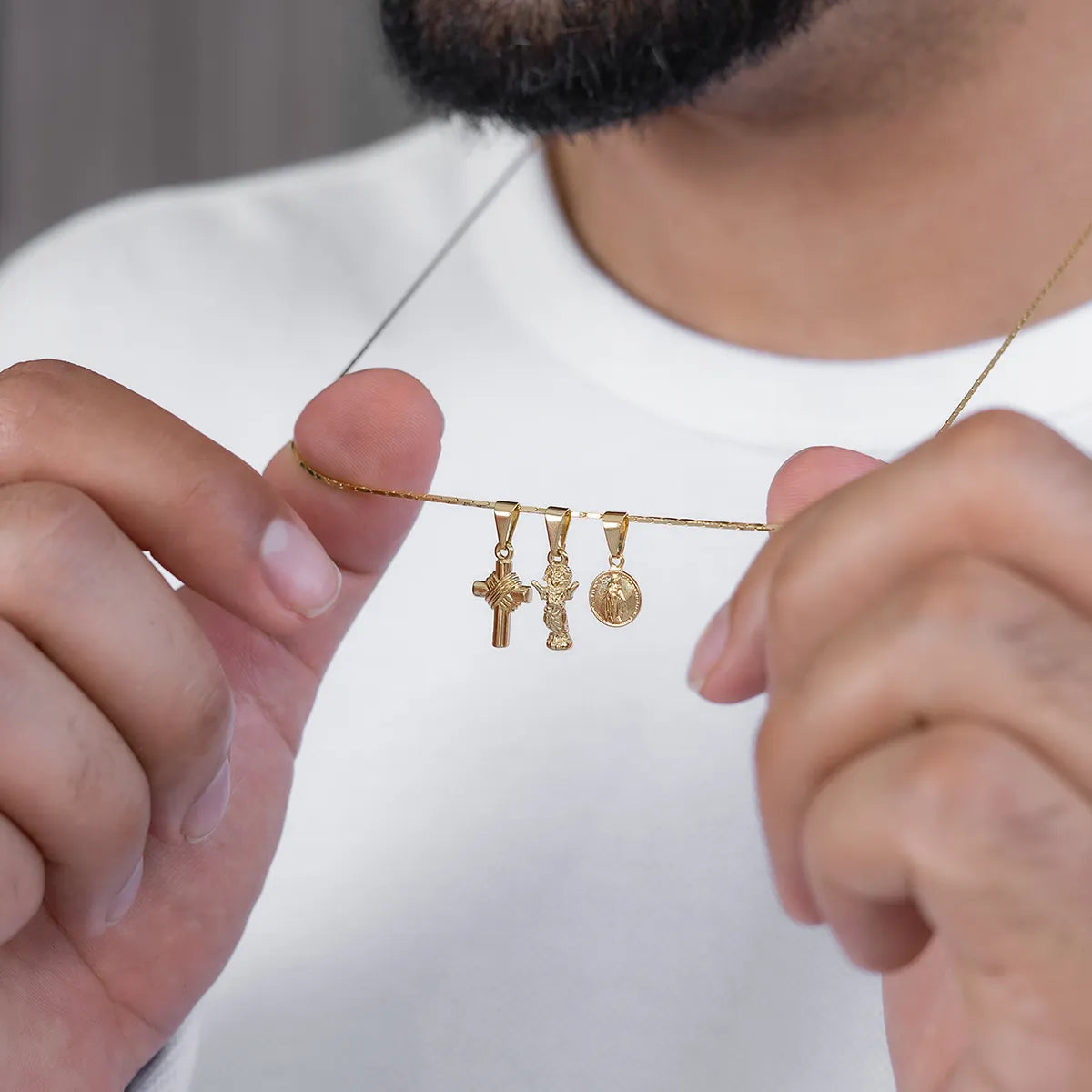 Cadena Cordón Cuadrado 1 mm 65 Cms