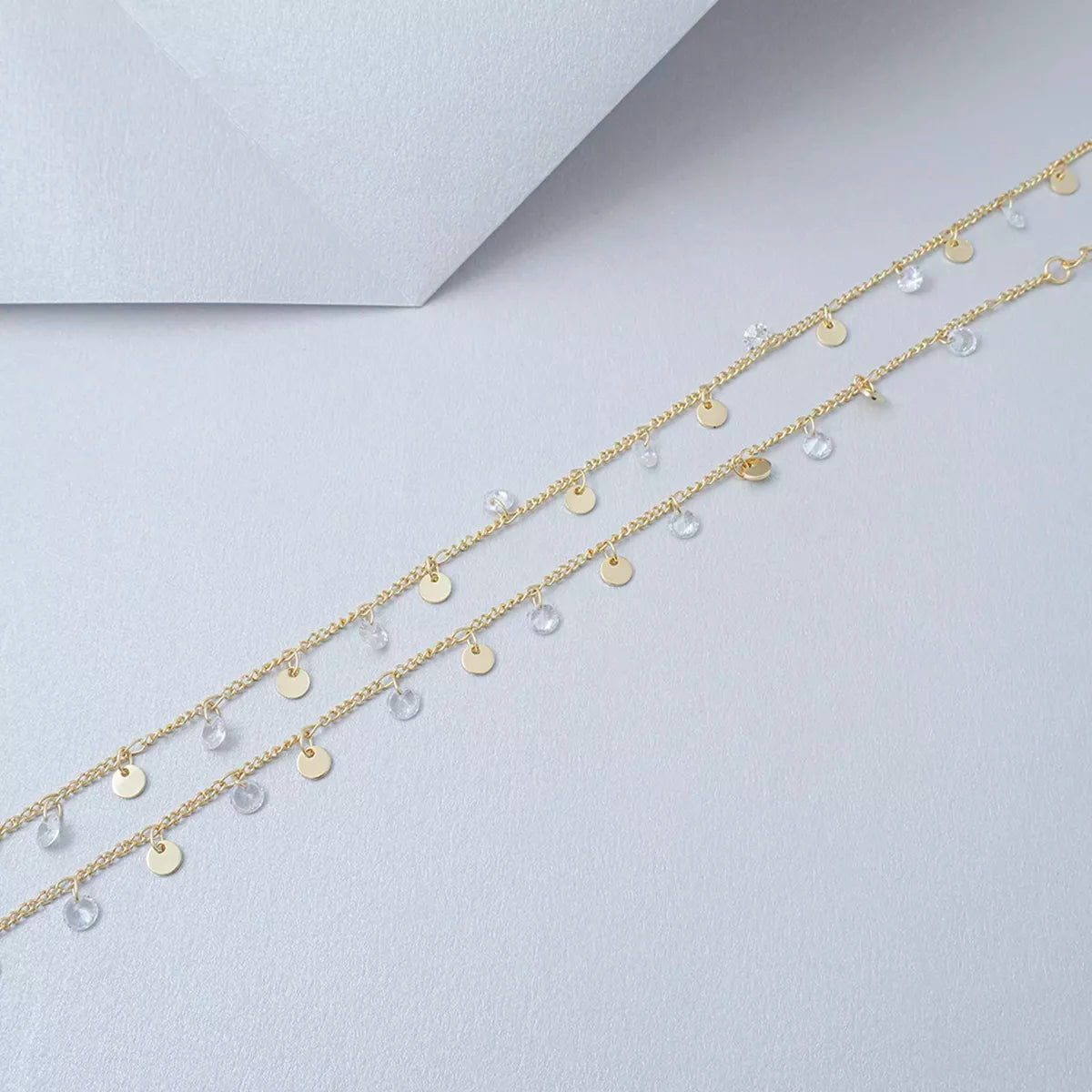 Cadena Cubana circonios- 45 cm-extenso