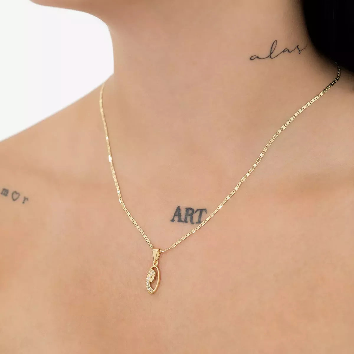 Cadena Escalera delg. Plana Lisa 45cm