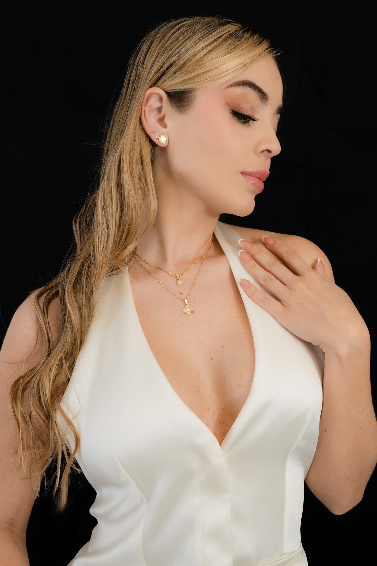 Dije Clover Circonias 7 mm