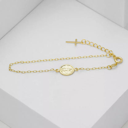 Pulsera Virgen de Guadalupe 16.5 Cms Extensor