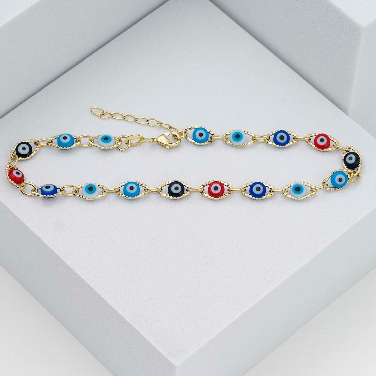 Tobillera Ojo Turco Multicolor 23 Cms + 2 Cms  Extensor