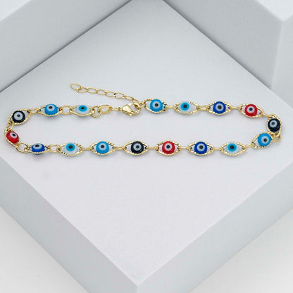 Tobillera Ojo Turco Multicolor 23 Cms + 2 Cms  Extensor