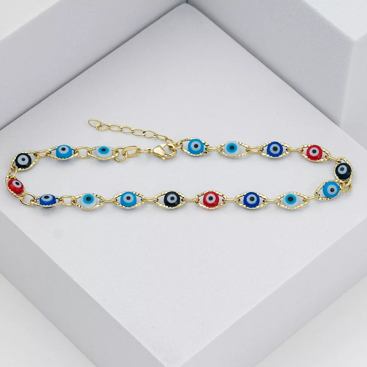 Tobillera Ojo Turco Multicolor 23 Cms + 2 Cms  Extensor