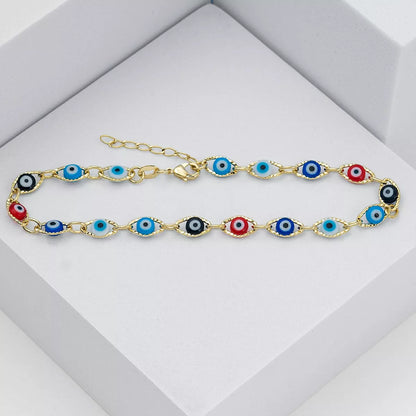 Tobillera Ojo Turco Multicolor 23 Cms + 2 Cms  Extensor