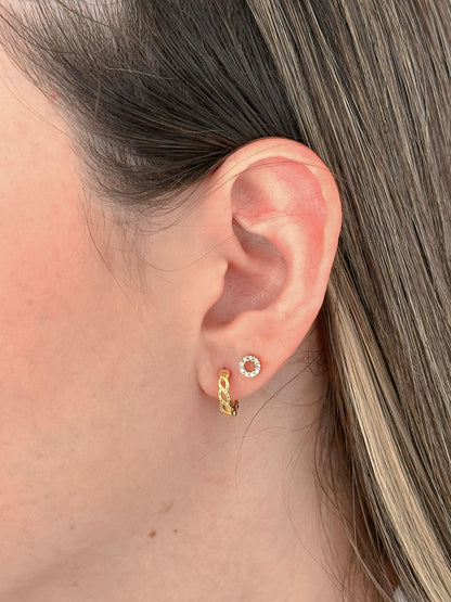 Arete Cubana Trenzada