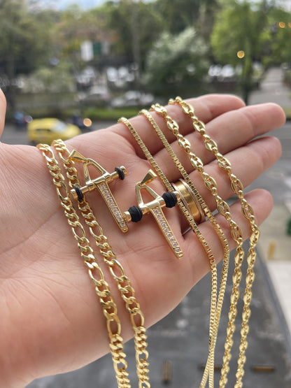 Dije Cruz Pendulo con Circonias