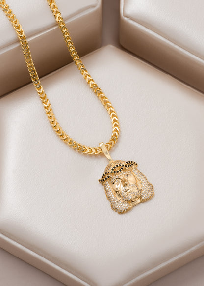 Dije Rostro Swarovski Negro