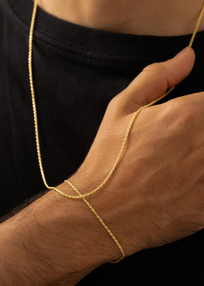 Cadena Lazo Diamantado 1.7 mm 65 cms