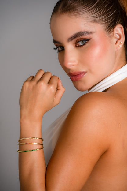 Pulsera Brazalete Slim Cristal