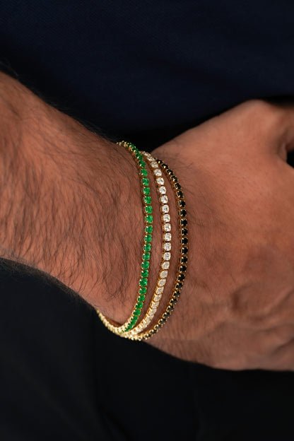 Pulsera Circonias Cristal 20 Cms