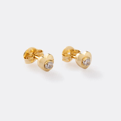 Arete Corazón Mini Circonia