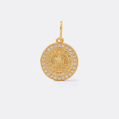 Dije San Benito Red Circonias 1.8 Cms