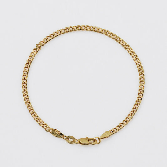 Pulsera Cubana Plana  20 Cms