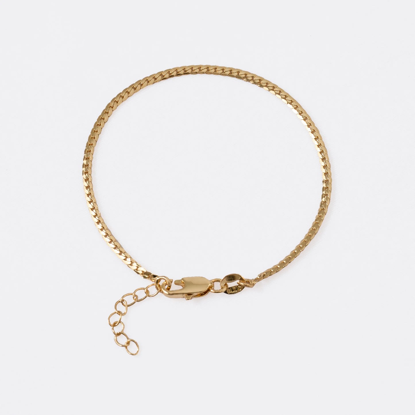 Pulsera Serpiente Plana finita 15cm + Extensor