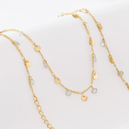 Cadena Cubana circonios- 45 cm-extenso