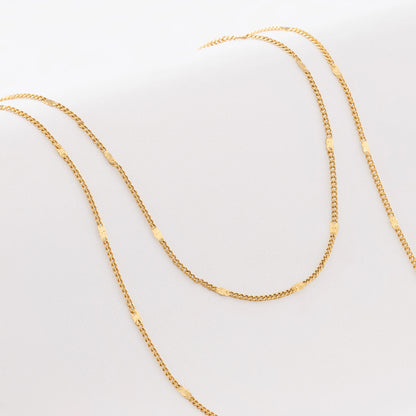 Cadena Cubana Con Destellos 60 Cm