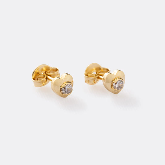 Arete Corazón Mini Circonia