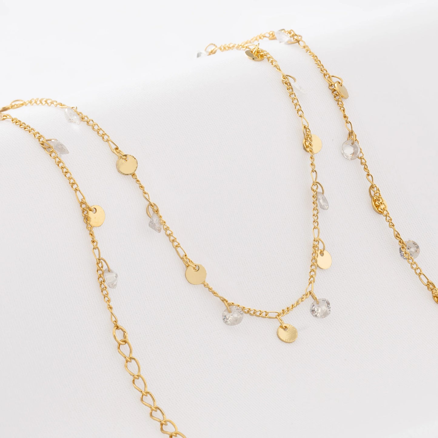 Cadena Cubana circonios- 45 cm-extenso