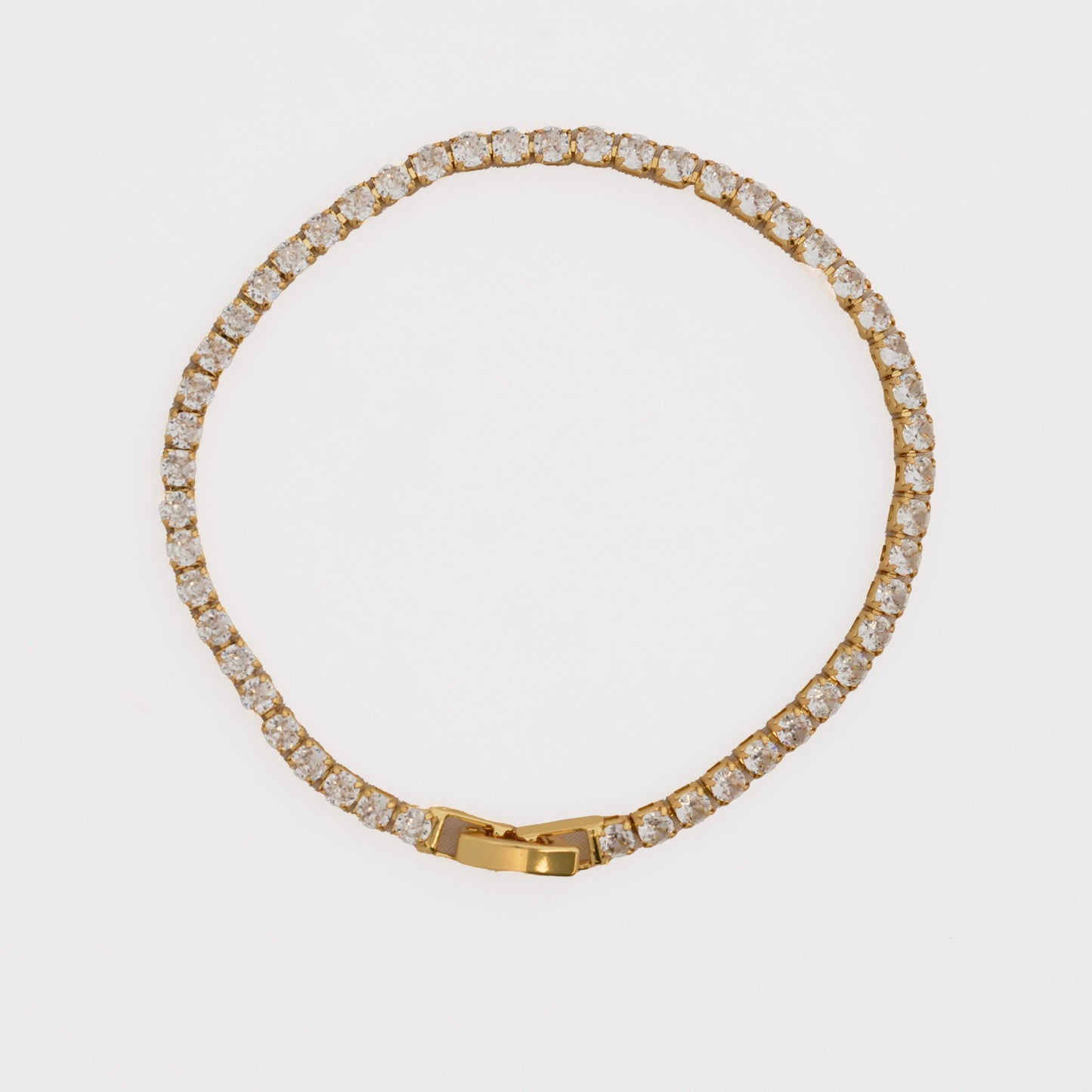 Pulsera Circonias Cristal 20 Cms