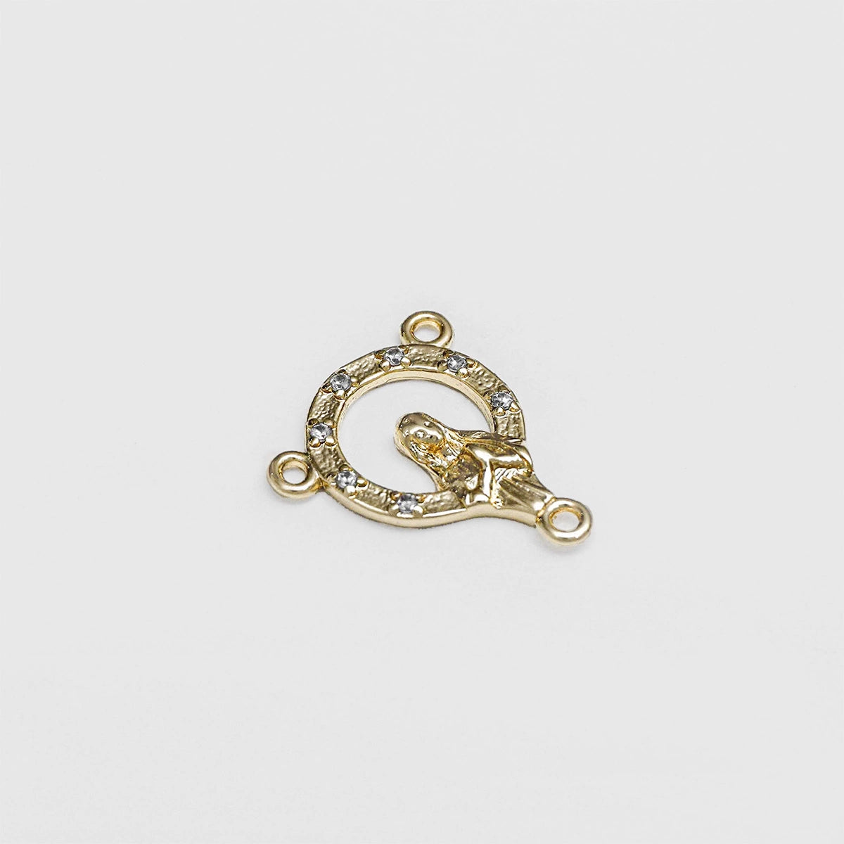 Cadena Crucero con Circonias 1.8 Cms Cristal