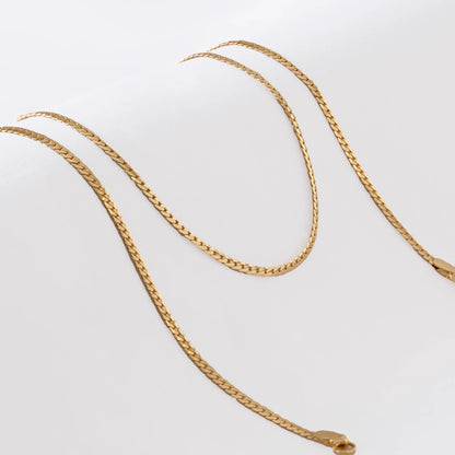 Cadena Serpiente Plana Finita 45Cms