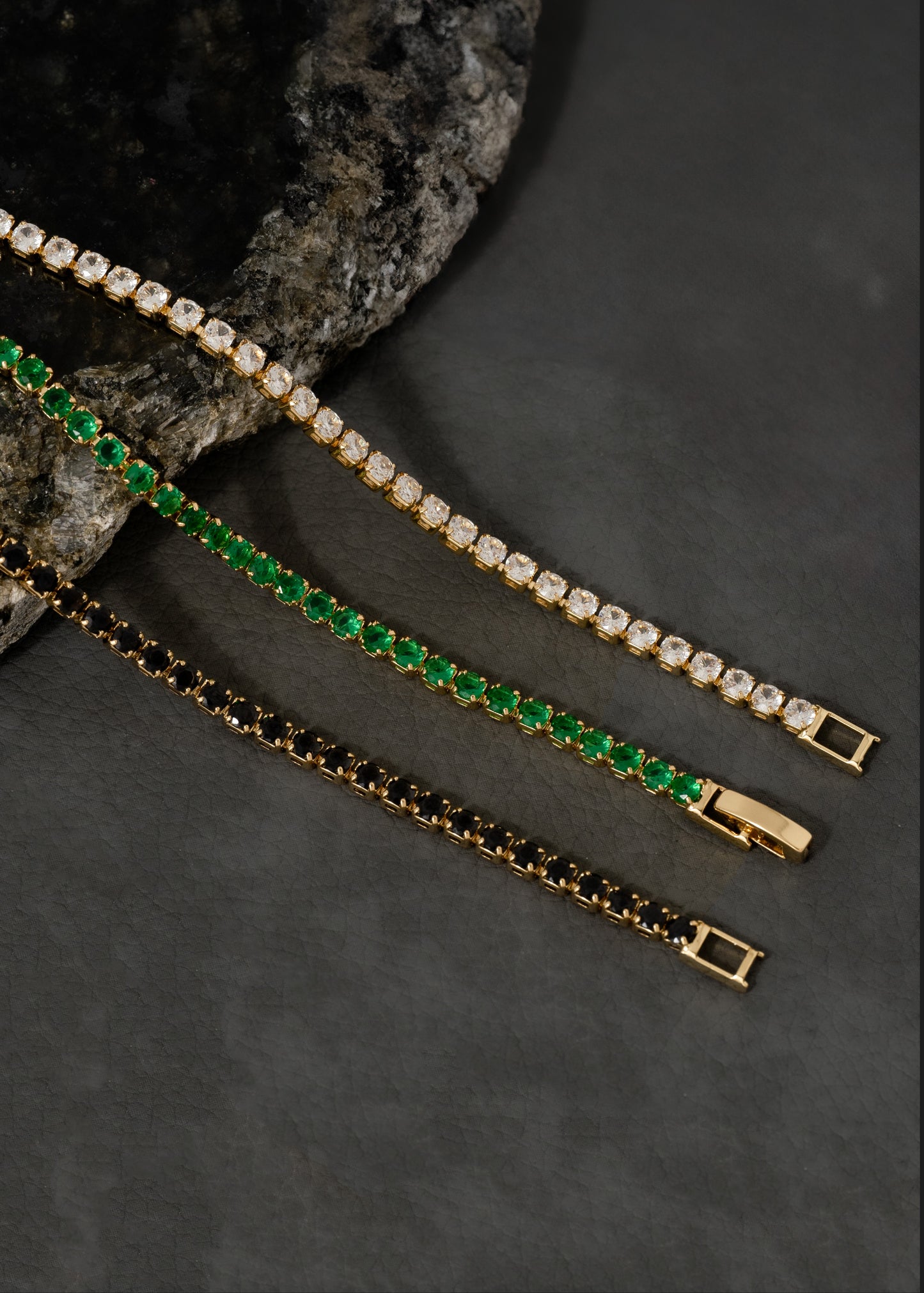 Pulsera Circonias Cristal 20 Cms