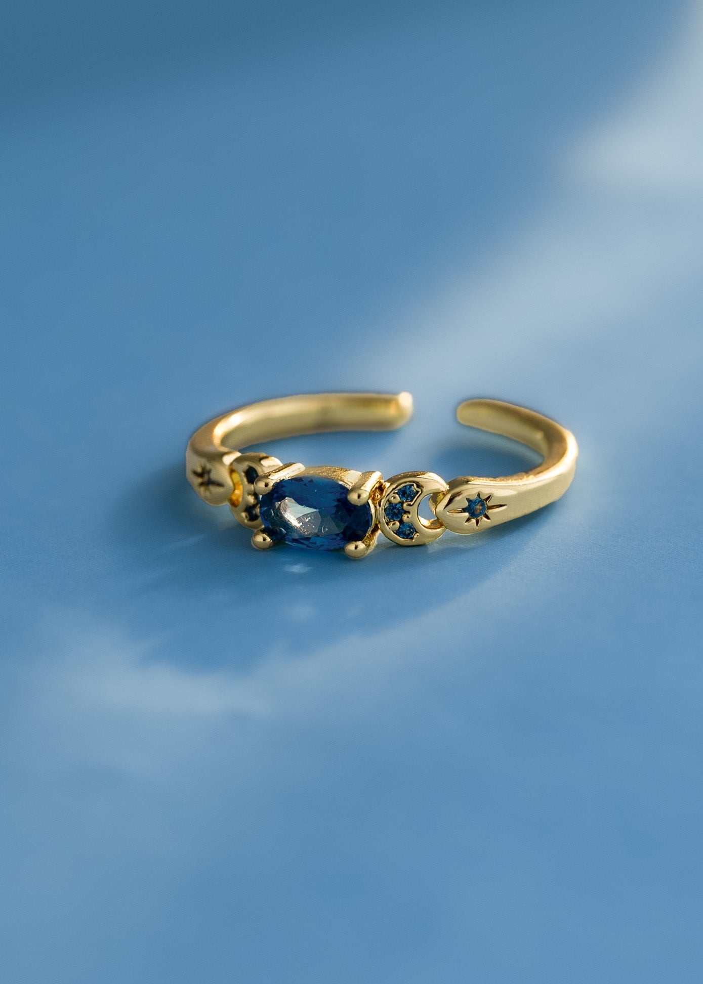 Anillo Blue Desert Ajustable + Empaque