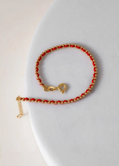 Pulsera Hilo Laminado 15 Cms + Extensor