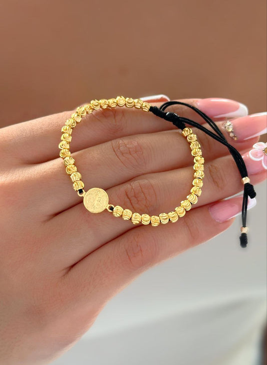 Pulsera San Benito full balines 4mm