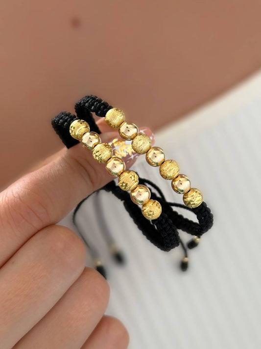 Pulseras 6mm intercalados diamantado