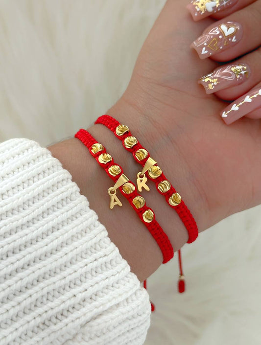 Manillas italianas 5mm con dijes de letras, personalizadas